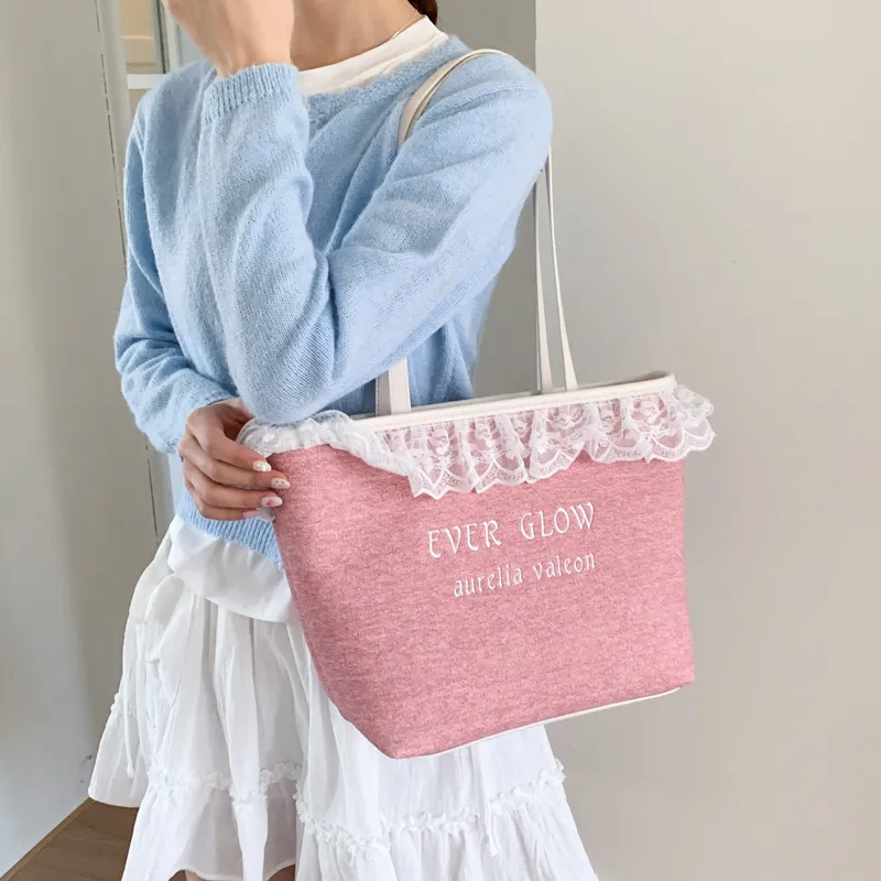 GATOER PU Shoulder Bag Women's Blue/Black/Pink/White-4