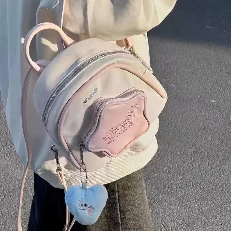 GATOER PU Backpack Regular Women's White-5