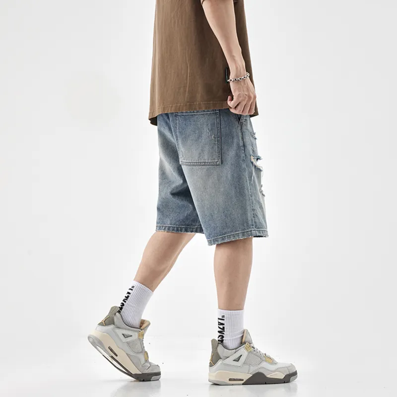 Jeep Denim Shorts Unisex Nostalgic Blue-4