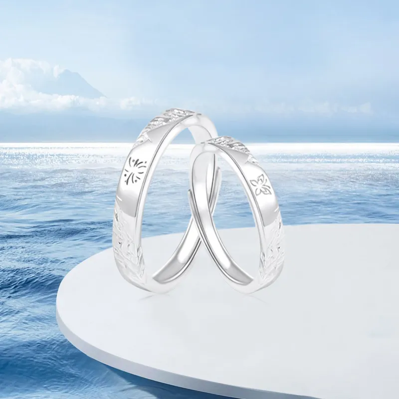 SHOIIIW S999 Fine Silver Rings Unisex-2