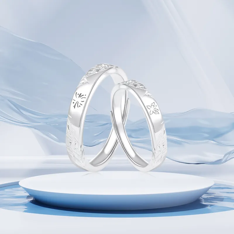 SHOIIIW S999 Fine Silver Rings Unisex-3