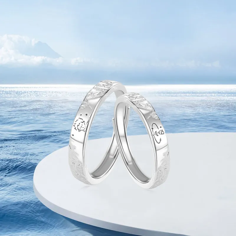 SHOIIIW S999 Fine Silver Rings Unisex-4