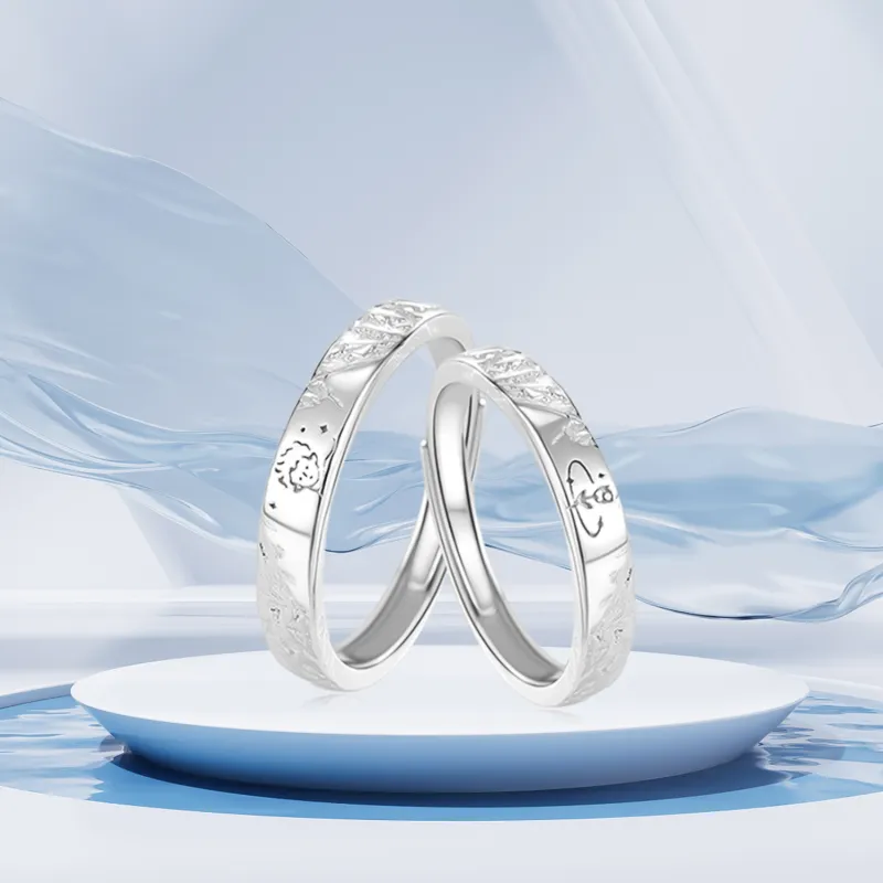 SHOIIIW S999 Fine Silver Rings Unisex-3