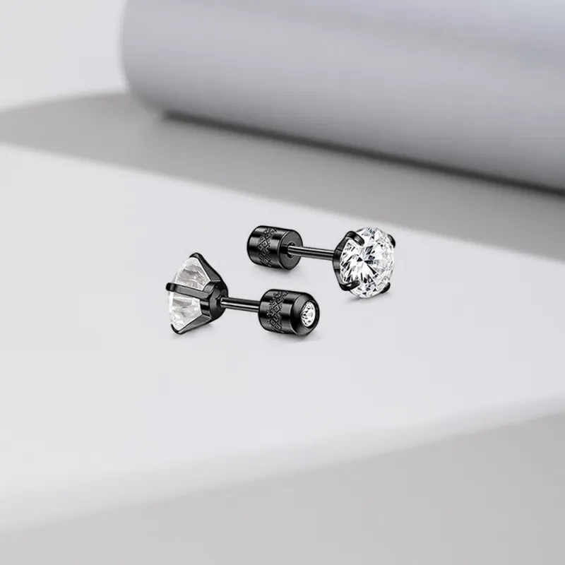 MOREL Stainless Steel Stud Earrings Unisex-1