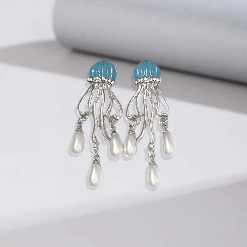 MOREL Alloy/Zircon/Simulated Pearl Earrings Women's-2
