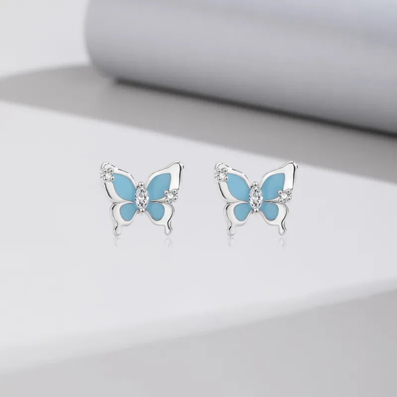 MOREL S999 Fine Silver Stud Earrings Women's Girlfriend Anniversary Box-2