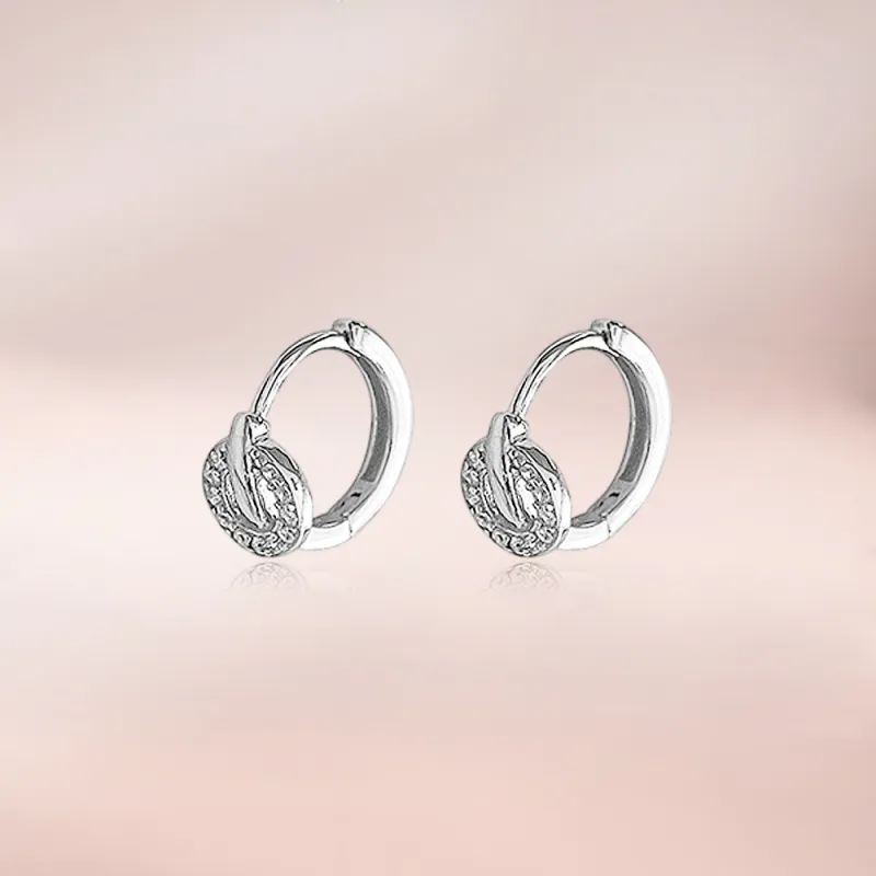 MOREL Alloy/Zircon Earrings Women's-2