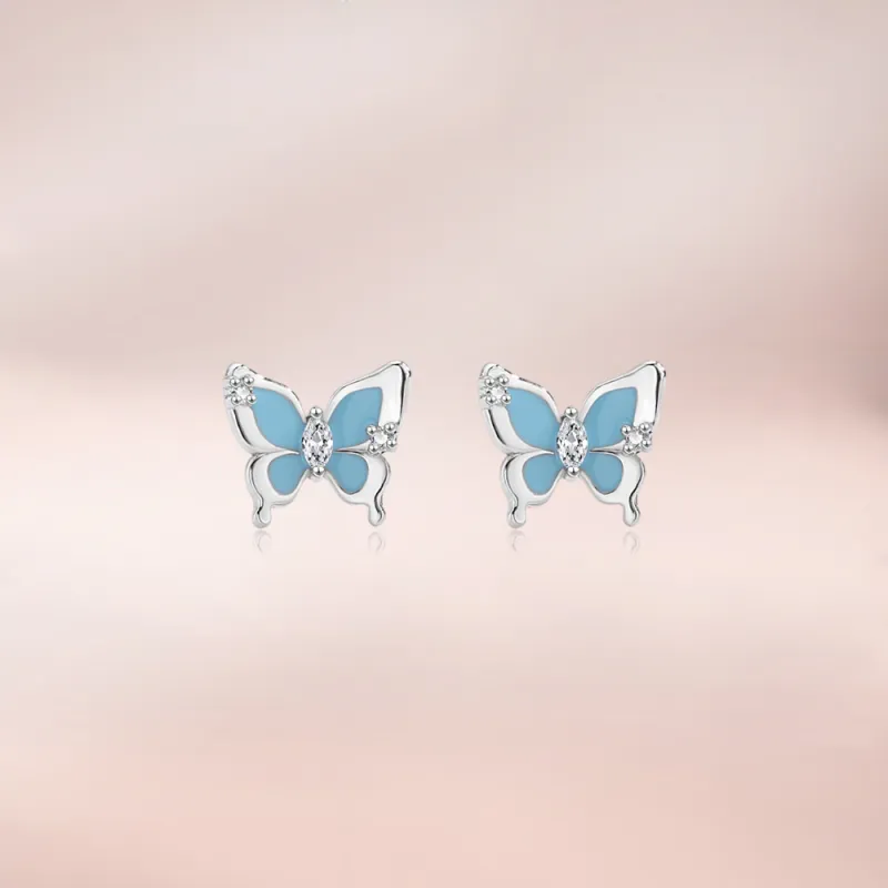 MOREL S999 Fine Silver Stud Earrings Women's Girlfriend Anniversary Box-3