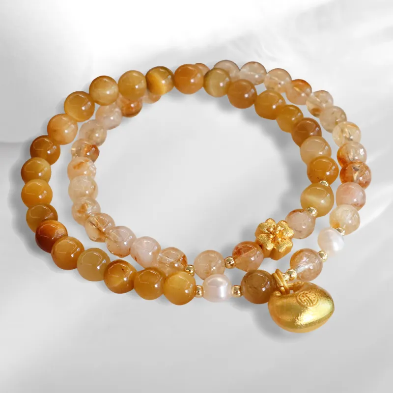 MOREL Tiger's Eye Stone Bracelets Unisex-1