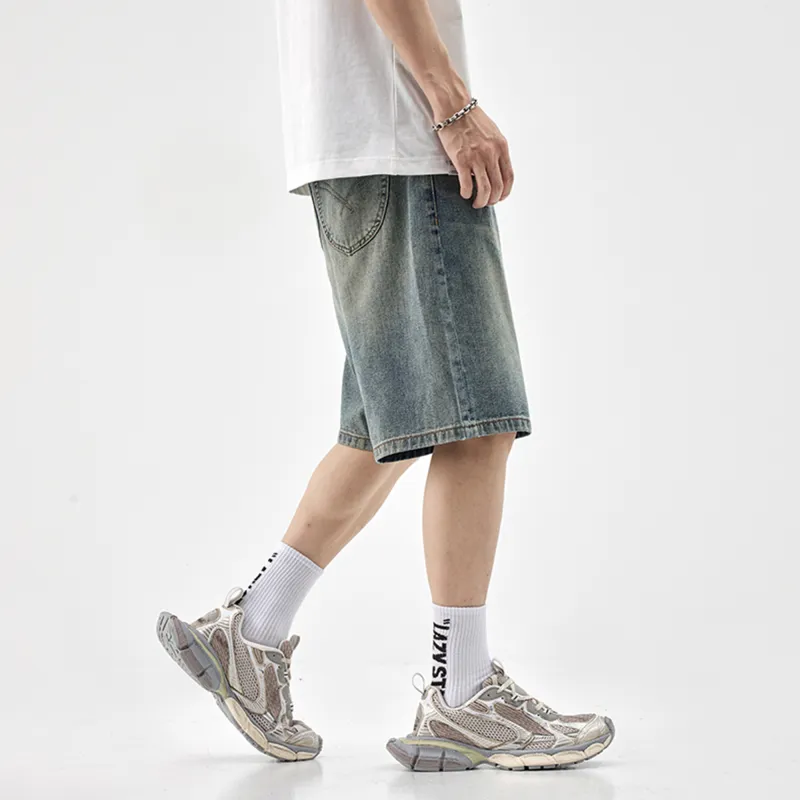 Jeep Denim Shorts Unisex Nostalgic Blue-4