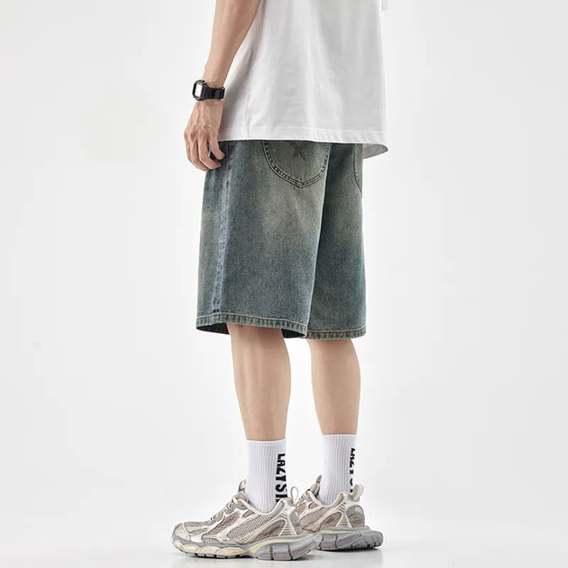 Jeep Denim Shorts Unisex Nostalgic Blue-7