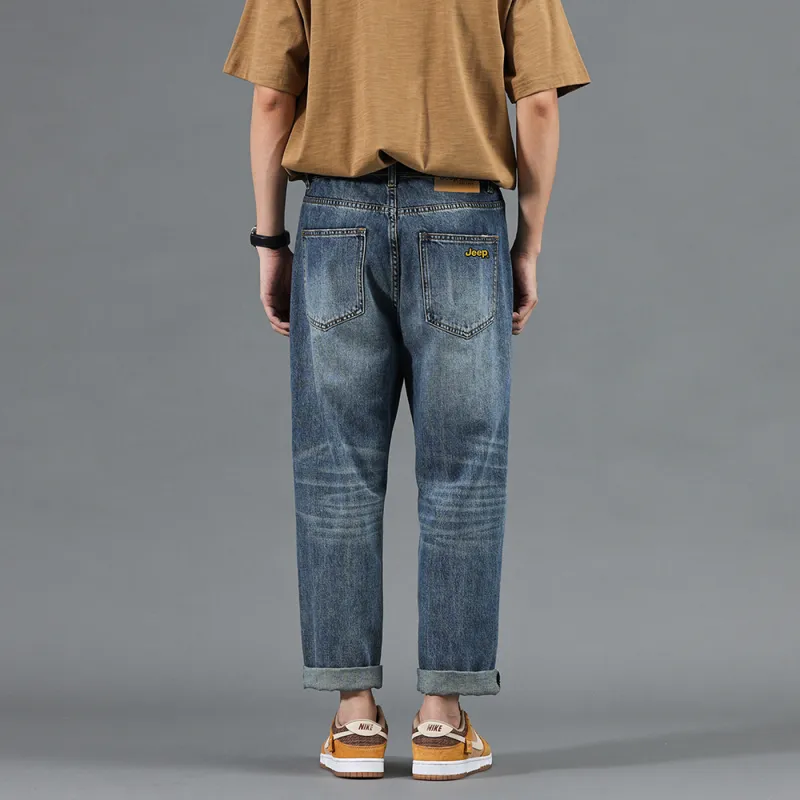 Jeep SS24 Jeans Unisex Tea Dyed Blue-11