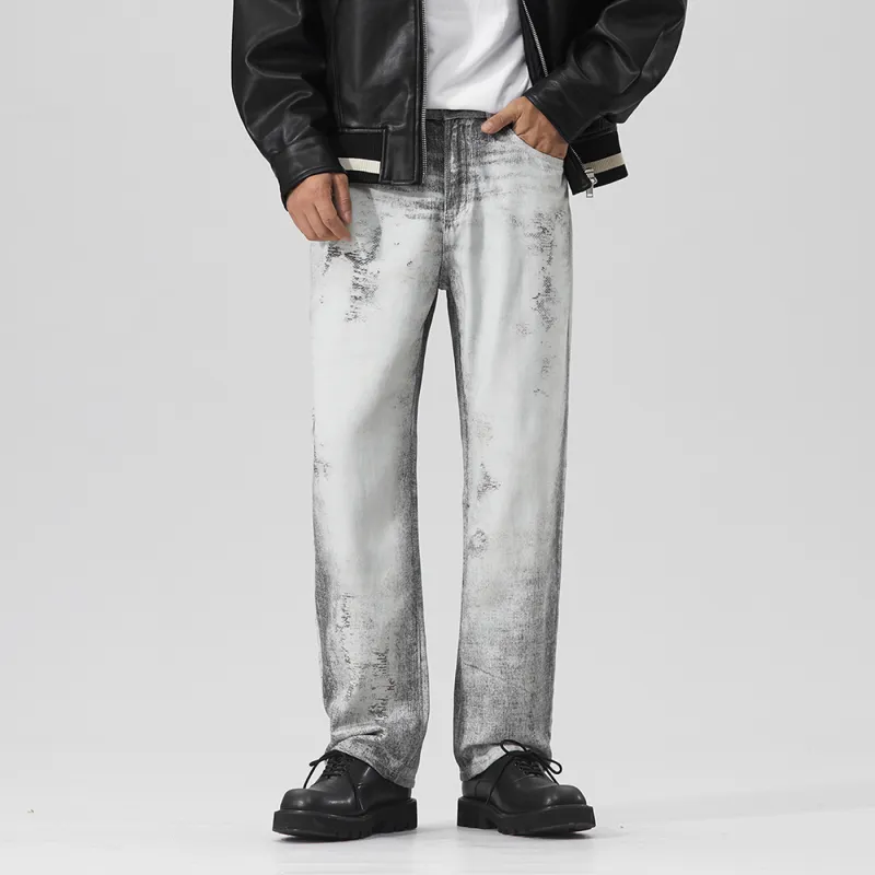 Jeep Jeans Unisex Gray White-2
