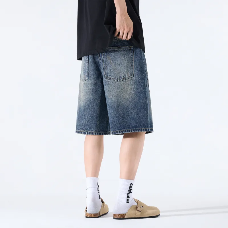 Jeep Denim Shorts Unisex Vintage Blue-6