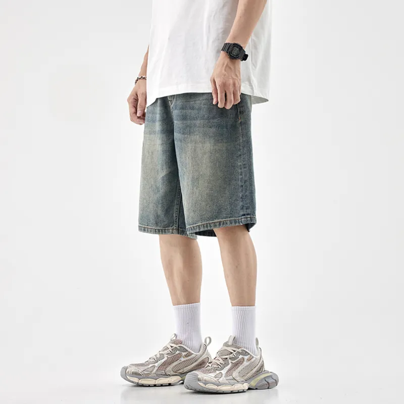 Jeep Denim Shorts Unisex Nostalgic Blue-3
