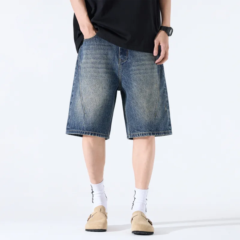 Jeep Denim Shorts Unisex Vintage Blue-3