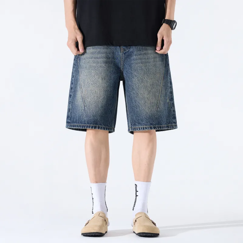 Jeep Denim Shorts Unisex Vintage Blue-2