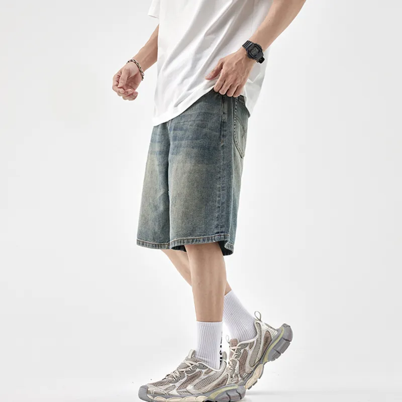 Jeep Denim Shorts Unisex Nostalgic Blue-5