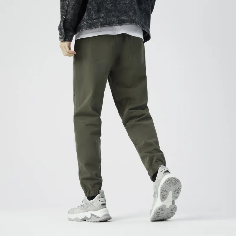 Jeep Casual Pants Unisex Olive Green-4