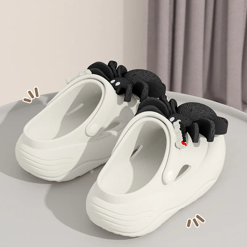 Ailise Sandal Slippers Khaki/White/Black-8