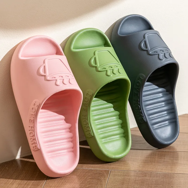 Ailise Home Slippers Pink/Black/Gray/Green/Rose Red/Dark Blue/Purple-2