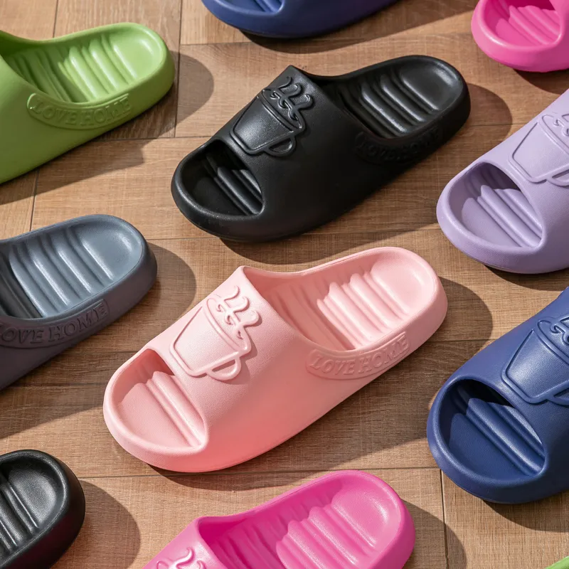Ailise Home Slippers Pink/Black/Gray/Green/Rose Red/Dark Blue/Purple-4