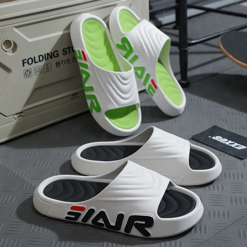 Ailise Sandal Slippers White Gray/White Green/White Black/White Blue/Black White-9