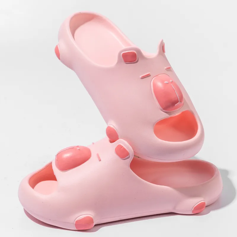 Ailise Sandal Slippers Pink/Black/Coffee/Khaki-4