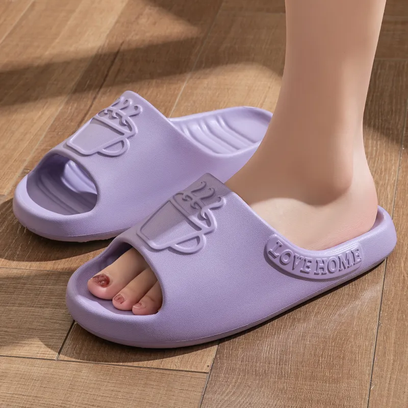 Ailise Home Slippers Pink/Black/Gray/Green/Rose Red/Dark Blue/Purple-34