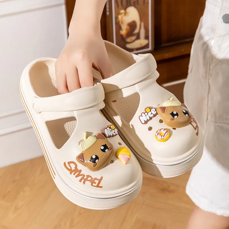 Ailise Slippers Beige Yellow/Ivory White/Premium Black/Cherry Blossom Pink-4