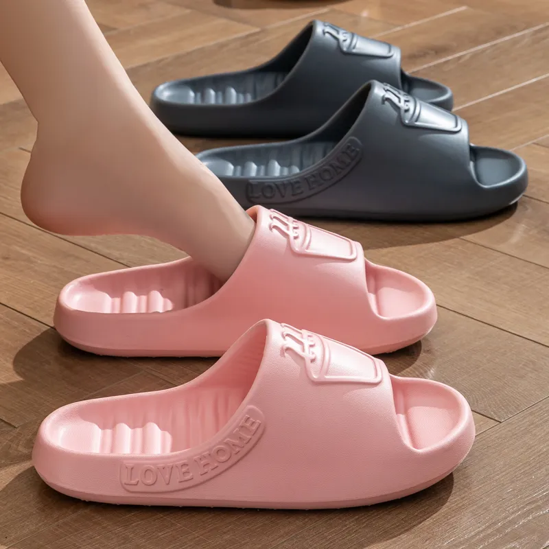 Ailise Home Slippers Pink/Black/Gray/Green/Rose Red/Dark Blue/Purple-1