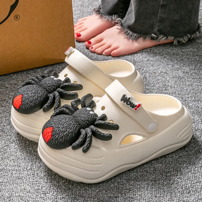 Ailise Sandal Slippers Khaki/White/Black-6