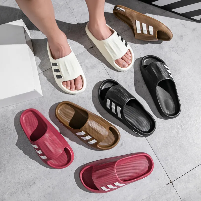 Ailise Slippers Red/Black/Coffee/Milk White-4