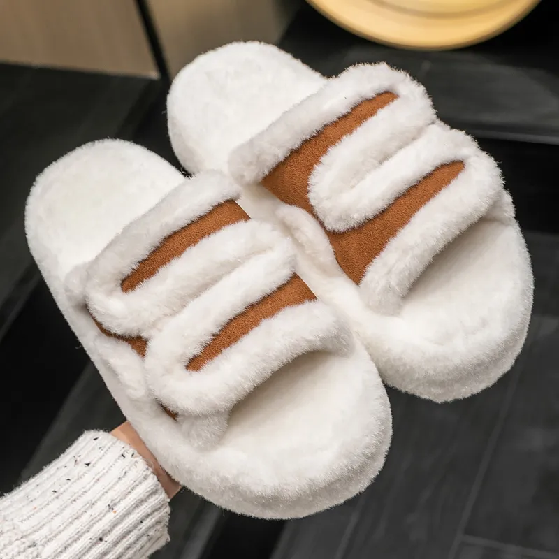 Ailise Cotton Slippers Black/Apricot/Brown/Gray-11