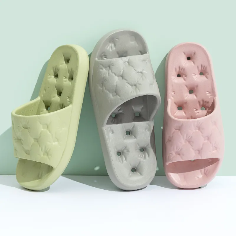 Ailise Slippers Gray/Khaki/Pink/Purple/Green-21