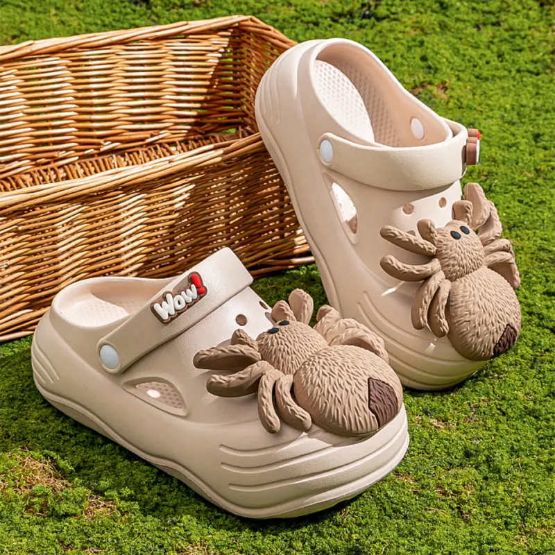 Ailise Sandal Slippers Khaki/White/Black-2