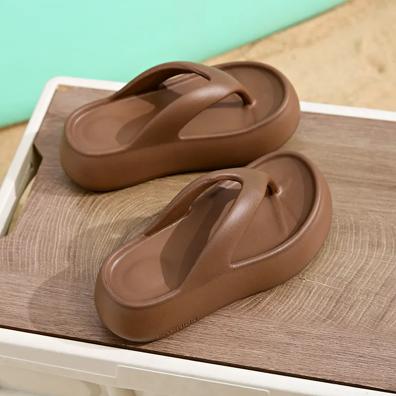 Ailise Slippers Brown/White/Black-1
