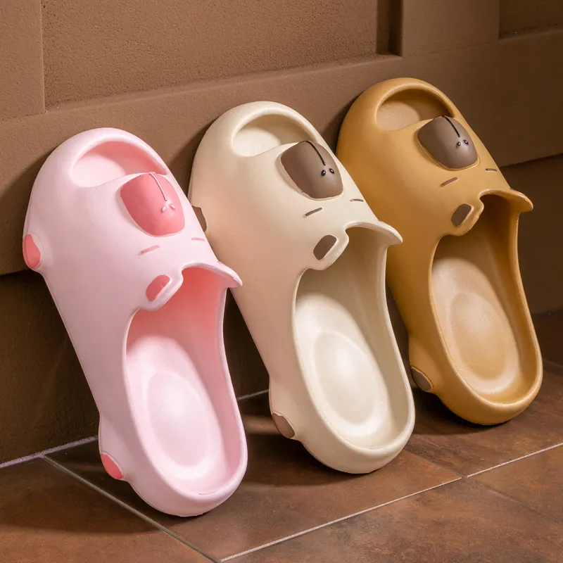 Ailise Sandal Slippers Pink/Black/Coffee/Khaki-17