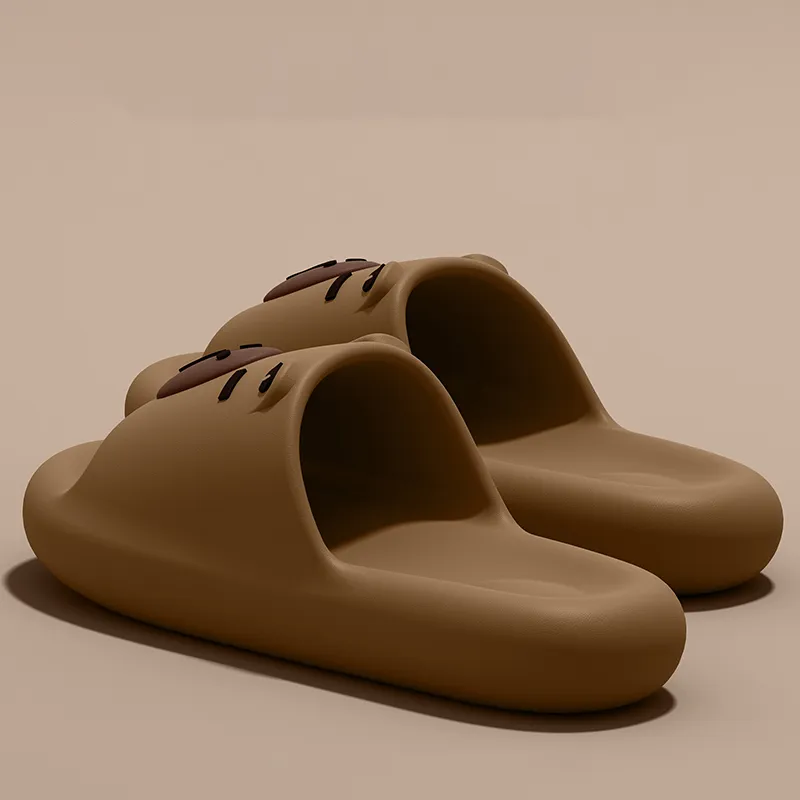 Ailise Sandal Slippers Brown/Khaki/Orange Yellow-2