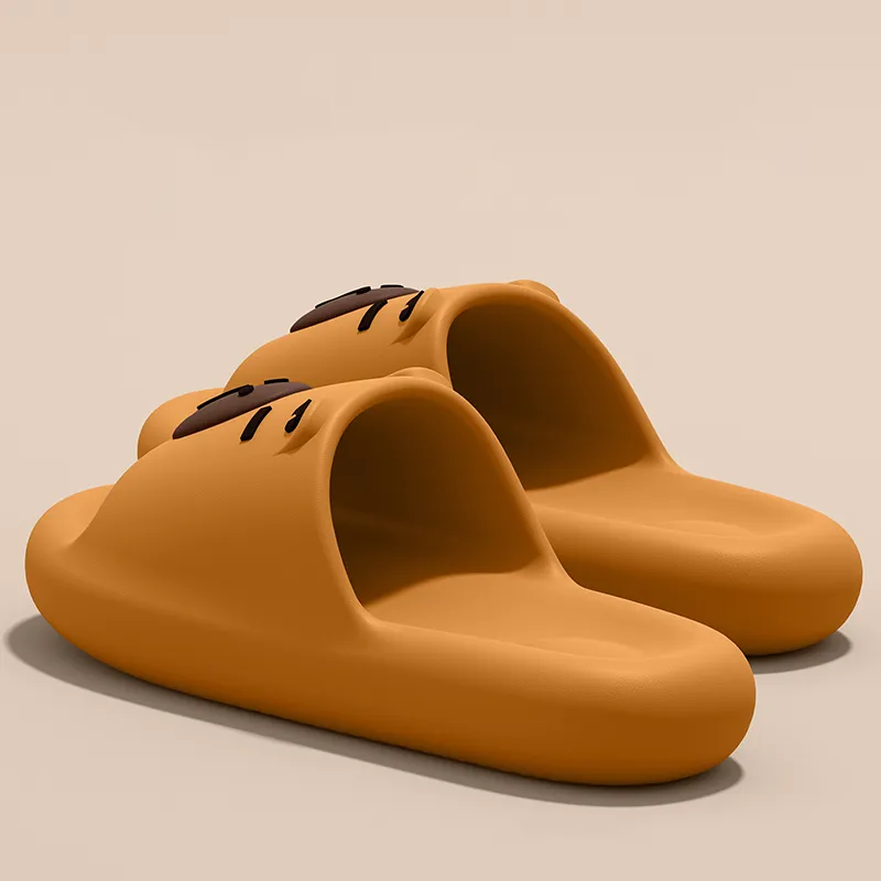 Ailise Sandal Slippers Brown/Khaki/Orange Yellow-12