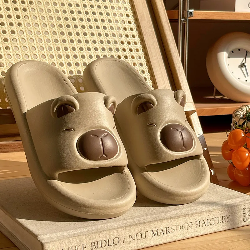 Ailise Sandal Slippers Brown/Khaki/Orange Yellow-9