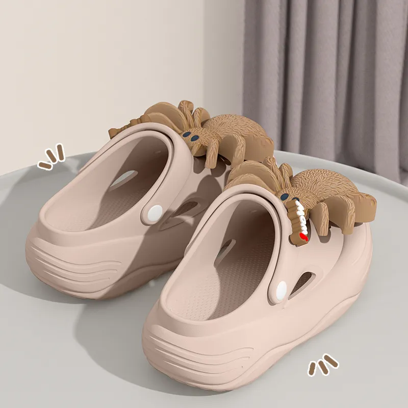 Ailise Sandal Slippers Khaki/White/Black-4