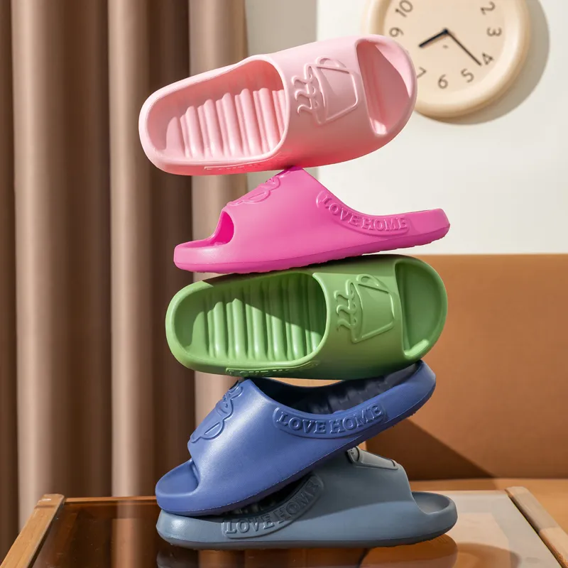 Ailise Home Slippers Pink/Black/Gray/Green/Rose Red/Dark Blue/Purple-29