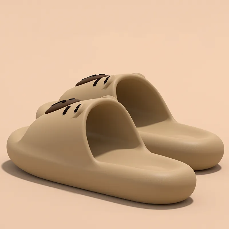 Ailise Sandal Slippers Brown/Khaki/Orange Yellow-7