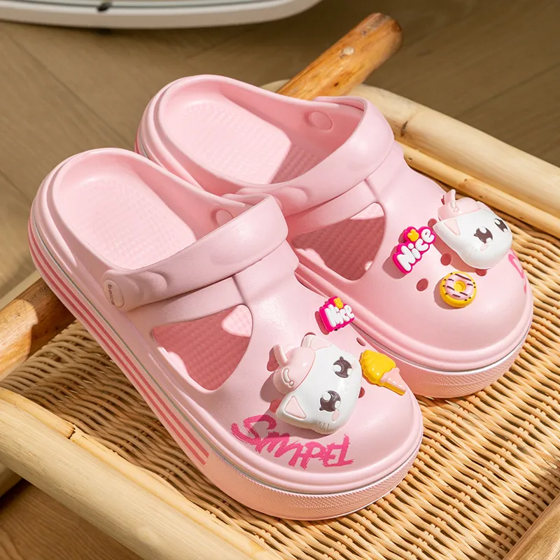 Ailise Slippers Beige Yellow/Ivory White/Premium Black/Cherry Blossom Pink-17