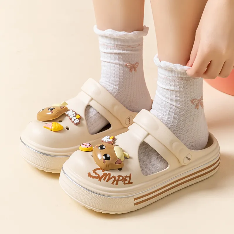 Ailise Slippers Beige Yellow/Ivory White/Premium Black/Cherry Blossom Pink-3
