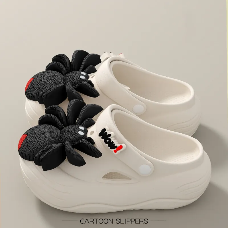 Ailise Sandal Slippers Khaki/White/Black-9