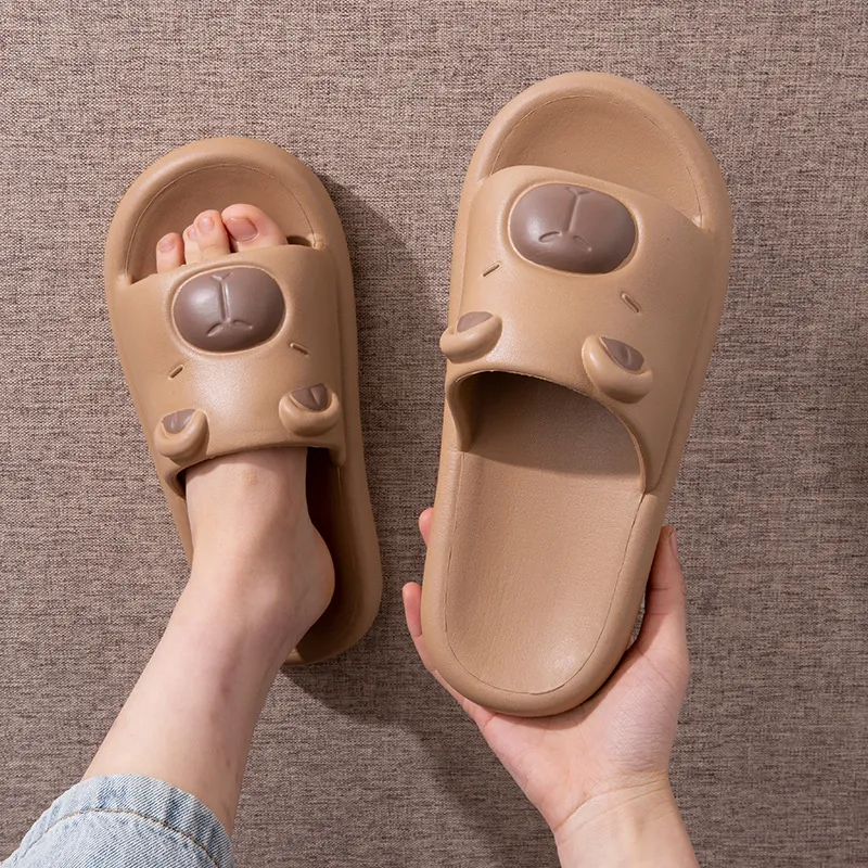 Ailise Sandal Slippers Brown/Khaki/Orange Yellow-3