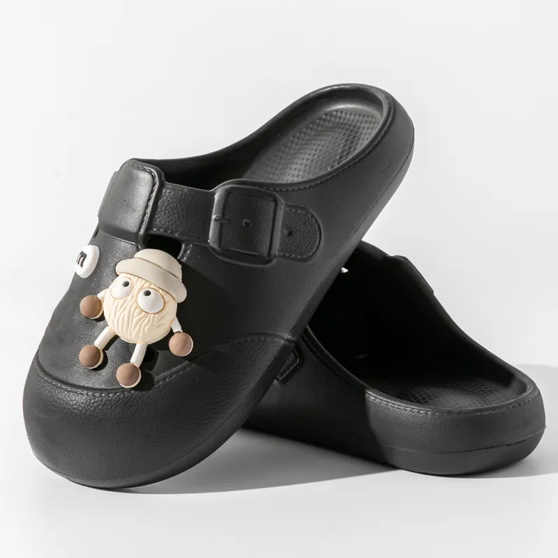 Ailise Sandal Slippers Khaki/White/Black-11
