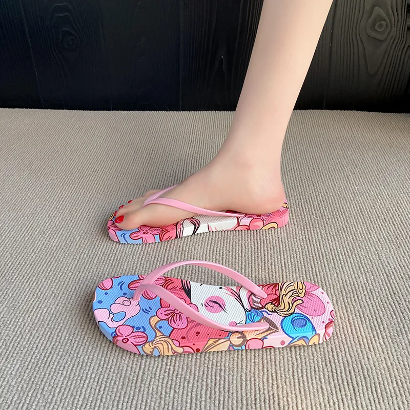 Ailise Sandal Slippers Leopard Print/Rabbit/Large Red Flower-8